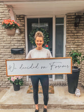 Load image into Gallery viewer, Always Kiss Me Goodnight Handmade Wood Painted Farmhouse Signs: Rustic Charm for Your Home