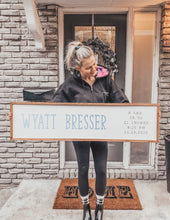 Load image into Gallery viewer, Oh Baby! Birth details Modern Farmhouse Sign