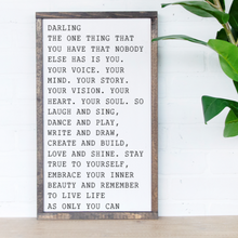 Load image into Gallery viewer, Darling Modern Farmhouse Sign