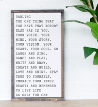 Load image into Gallery viewer, Darling Modern Farmhouse Sign