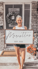 Load image into Gallery viewer, Last Name Established Sign