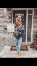 Load image into Gallery viewer, Lets Stay Home Wood Sign