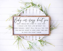 Load image into Gallery viewer, Baby I'm Crazy 'Bout You Song Lyrics - Handmade Wood Sign for Romantic Home Decor
