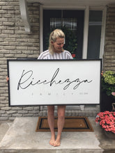Load image into Gallery viewer, Last Name Established Sign