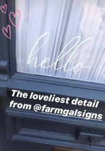Load image into Gallery viewer, Front Door Welcome or Hello Decal