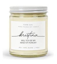 Load image into Gallery viewer, Maid of Honour Proposal Candle