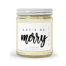 Load image into Gallery viewer, Let&#39;s Be Merry Soy Candle
