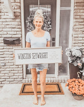 Load image into Gallery viewer, Oh Baby! Birth details Modern Farmhouse Sign
