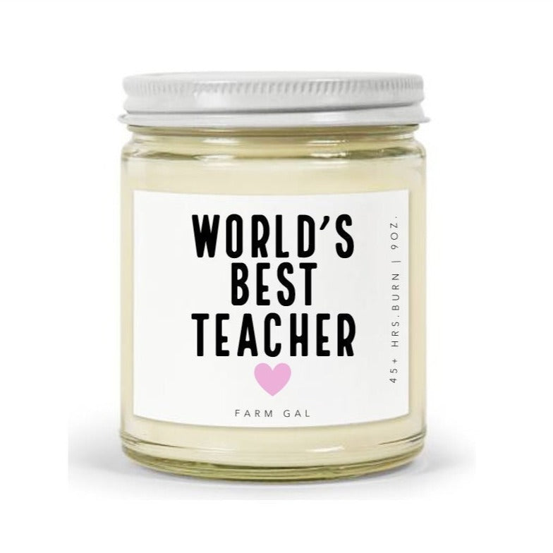 Best Teacher Candle, Gift for Teacher